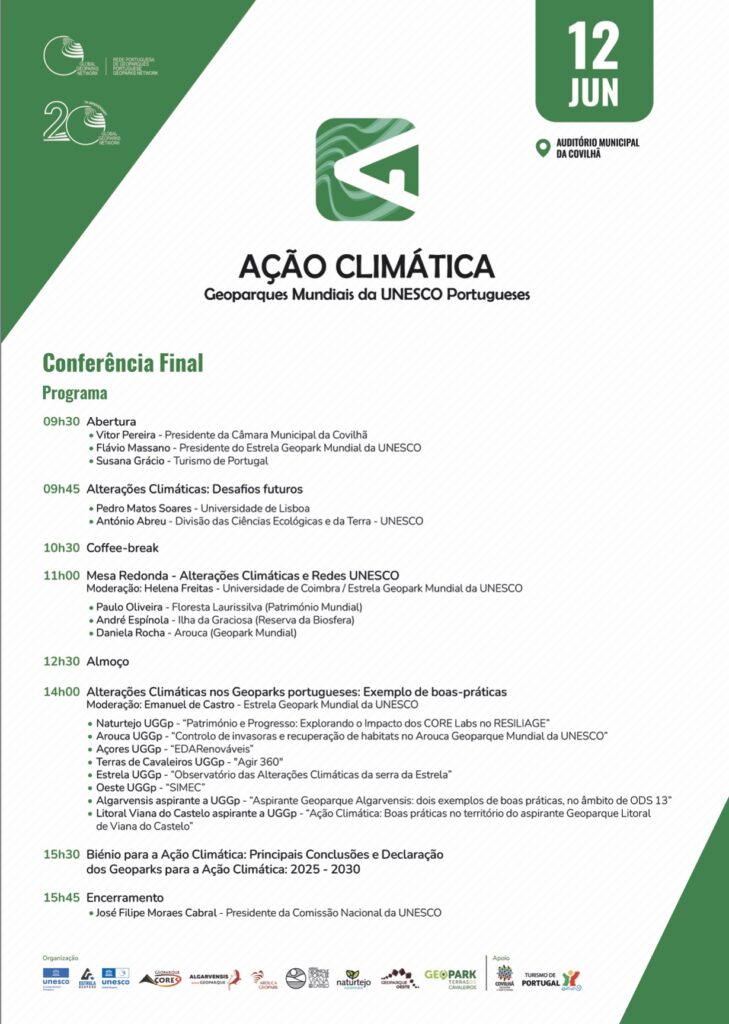 Programa da Conferência final do Projeto Biénio para a Ação Climática